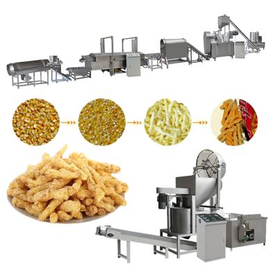 China High Efficiency Automatic Easy Operation Kurkure Cheetos Nik Naks Corn Crunchy Snacks Making Machine for sale