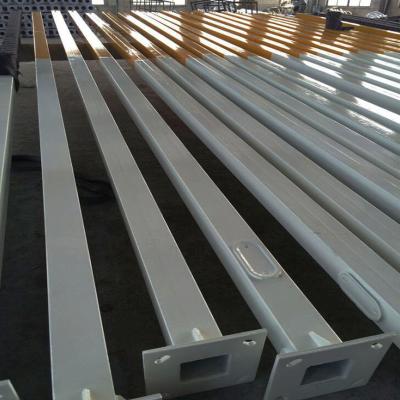 China Pole 4 Inch Wide 11 Gauge 20ft Hot Dipped Galvanized High Quality Square Steel Light Pole For Parking Lot Shoe Box Area Lights for sale