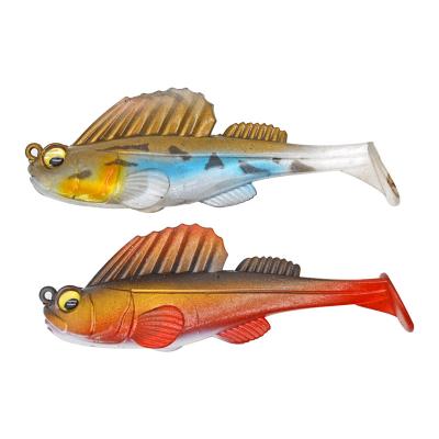 China MICLURE-SL116- PVC Soft Artificial Silicone Wobbler Worm Carp Bait Swimbait 8cm Jig Rubber Wobbler Lure Fishing Lure for sale