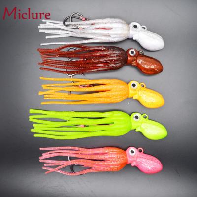 China Alloy MICLURE-SL113-100/150/200/260/300g- lead octopus lure head sfot tail jig for sale