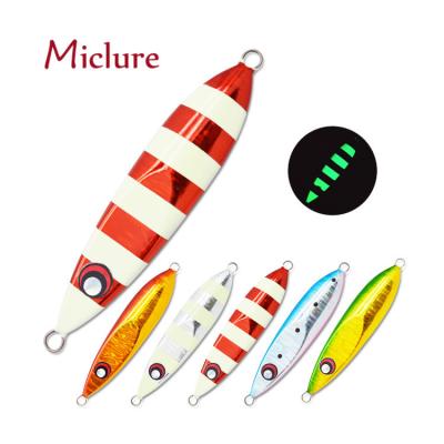 China MICLURE-MJ174- 60g/80g/100g/130g/160g alloy - metal slow ingot drop lead jig for sale