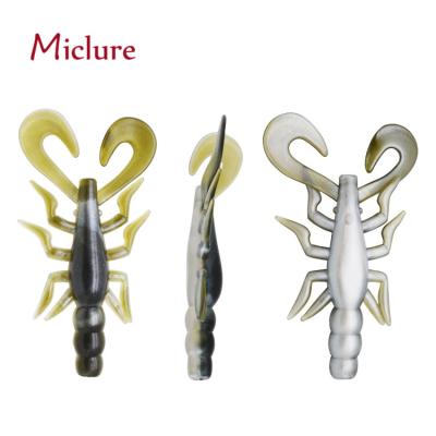 China MICLURE-SL103- 6g/8cm PVC Groundbait Worm Carp Bait Soft Artificial Silicone Silicone Jig Rubber Wobbler Lure Fishing Swimbait for sale