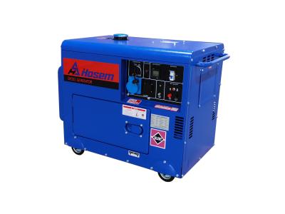 China 6kW Diesel van de enige Fase Stille Generator 50Hz Draagbare Generator met Wielen Te koop