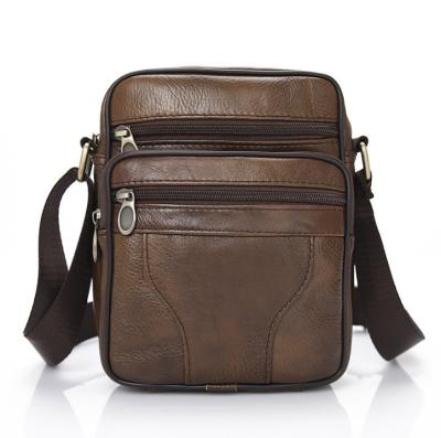 China High Quality Cowhide Messenger Bag Travel Business Sling Cross - Body Handbag Genuine Leather Shipping Bags Men Shoulder Bag for sale