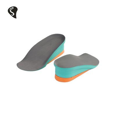 China Soft and comfortable fitted high density waist increase insole PU increased protection increase your height by 3.5 or 4.5 cm for sale