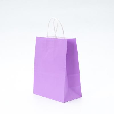 China Recyclable Kraft Paper Bag Food Gift Packaging White Jewelry Paper Bag Custom Shopping for sale