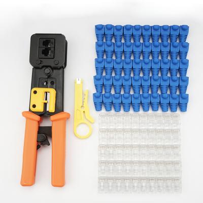 China Wholesale Price RJ45/12/11 High Quality Crimp Power Tool Plier Wire Stripper Mini Multifunctional Network Tool Kit for sale