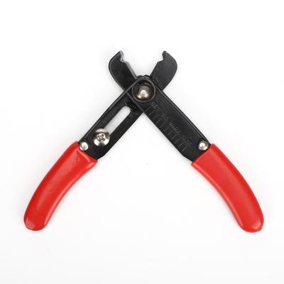 China Multifunction Adjustable PLIERS 4inch Wire Stripper Cutter Fiber Optic Copper Wire Stripper For 0.5-4mm for sale