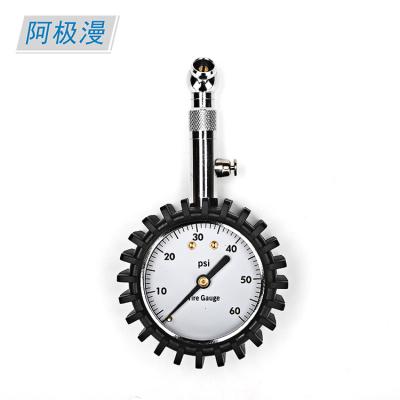 China Easy Carrying Steel Copper Rubber Car Digital Test Black Tire Pressure Gauge for sale