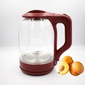 China 360 Degree High Borosilicate Glass Jug Low Rotation Cordless Electric Kettle for sale