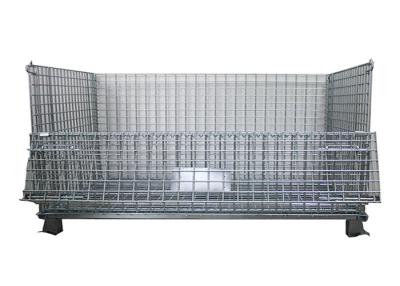 China L1000mm Draad Mesh Container, Vouwbare Draad Mesh Pallet Cages Te koop