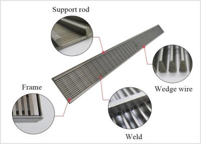 Cina Lo schermo di cavo del cuneo di acciaio inossidabile di T12mm, filtro a sipario del cavo di V ha lucidato in vendita