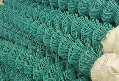 China 5x5cm Kettingsverbinding Mesh Fence, Omheining van de de Kettingsverbinding van L25m de Groene Vinyl Te koop