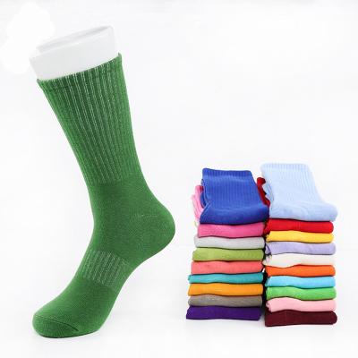 China Custom QUICK DRY Logo Print Midi Millineum Colorful Blended Knit Long Slouch Socks For Women Girls for sale