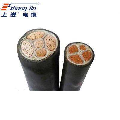 China Construction 4x120mm2 Copper Conductor With Earthing Copper Telephone Lighting Cable for sale