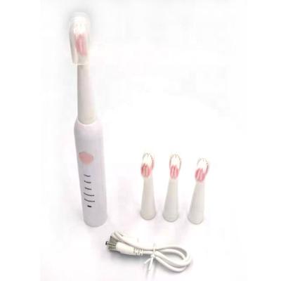 China Battery Operated Rechargeable Electric Toothbrush 5 Modes With 4 Brush Heads Kit for sale