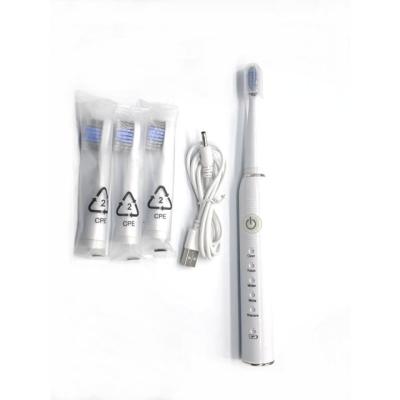 China Upgraded Rechargeable Toothbrush Battery Operated 5 Modes 2 Minute Timer With 4 Head Kit for sale