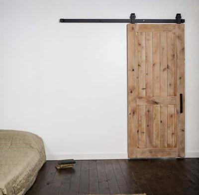 China Ali baba top products 8ft double door classical black box track barn door hardware with cheap price for sale