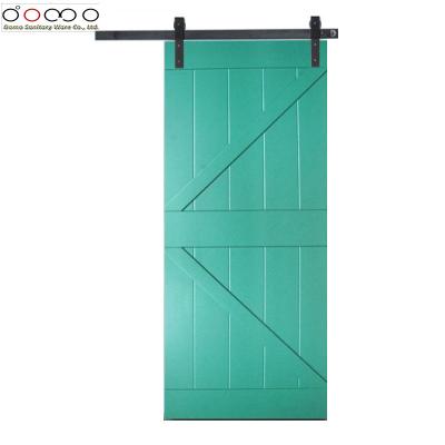 China Hot sale cheap interior composite wood barn door with hardware for sale