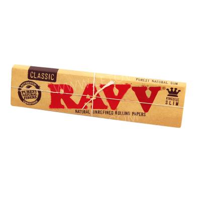 China Recycled Natural Materials Ravv Classic King Size Slim Full Box 50 Packs Smoking Slow Burning Rolling Papers 32 Sheets for sale