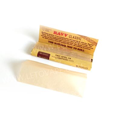 China Recycled Materials Ravv Brown Rolling Papers OEM Factory Custom Unbleached Natural Smoking Wholesale Price for sale