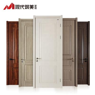 China MDF Water Proof Sound Insulation Plywood Indoor Modern Silent Bedroom Soundproof PVC Interior Wooden Doors for sale