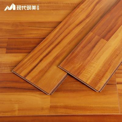 China Modern Wear Resistant High Gloss Color Flooring 12 Thickness Laminate Flooring For Wholesales for sale