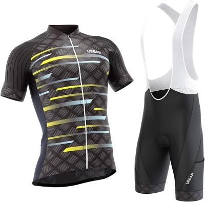 China Good Selling Breathable Bike Wear Bicycle Jersey Set Bib Shorts Cicling Custom Mens Cycling Clothing for sale