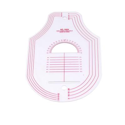 China Plastic Excellent Quality Tailor's Plastic Ruler For Sewing Machine Multifunctional Curved Ruler 8404 for sale