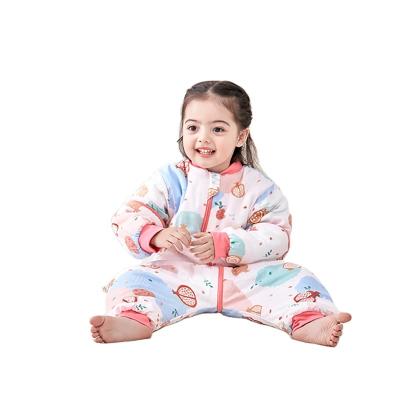 China Wholesale Breathable Soft Toddler Long Sleeve Sleep Bags With Feet Sleeves Cotton Baby Sleeping Bag for sale