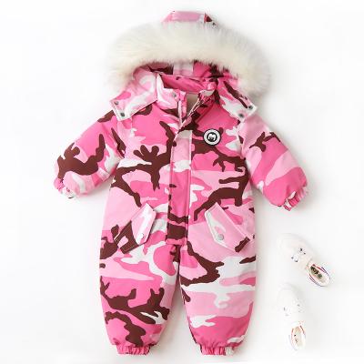 China Wholesale OEM Winter Girl's Oversized Children's Snowsuit Baby Boy's Breathable Warm Romper Outdoor Windproof Clothing for sale