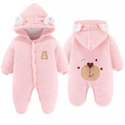 China 2022 Wholesale OEM Winter Girl's Snowsuit Children's Warm Rompers Newborn Baby Boy Outdoor Clothing 100% Polyester for sale