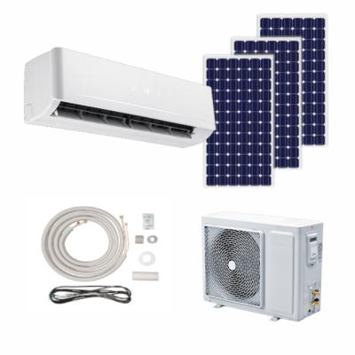 China 12000BTU ACDC solar room energia AR condicionado com placa preo solar HYBRID ON GRID AIR CONDITIONER SOLAR POWERED AIR CONDITIONING for sale