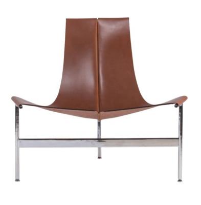 China Adjustable Saddle Accent Chair (Other) Vintage Luxury Vintage Genuine Leather Salon Stainless Steel Vegetable Tanned Leather Salon T-Chair for sale