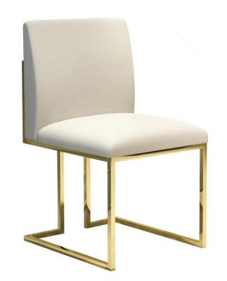 China (Others)Adjustable Classic Customized Dinner Chairs Leather Upholstery Dining Chair Gold Stainless Steel Nordic Modern Living Room Design Luxury Velvet Fabric for sale