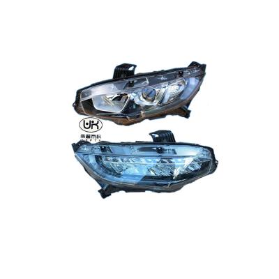 China USA MIDDLE EAST PC Lens HEAD LAMP FOR HONDA CIVIC 2016 2017 2018 2019 OEM 33150/100-TET-H01 for sale