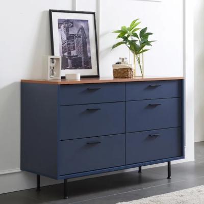 China Elegance Adjustable Hot Sale Style Modern Drawer Chest Drawer Cabinet (Height) For Bedroom Furniture 6 Drawers for sale