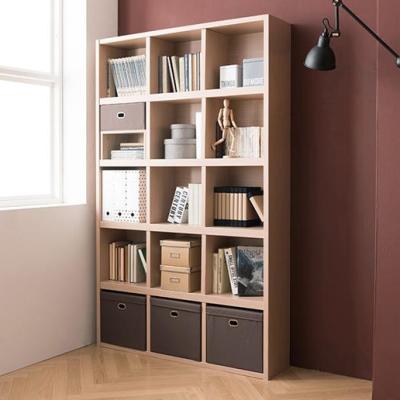 China (Size) Factory Wholesale Chinese Adjustable Simple Design Book Case OEM Customized Living Room Wood Shelf for sale