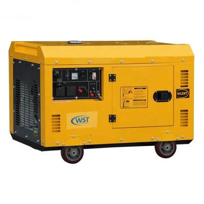 China yuchai 5kva 5kw 6kw 7kw 8kw 10kw portable silent diesel generator home use super silent single or 3 phase diesel generator set WSTLP10 for sale