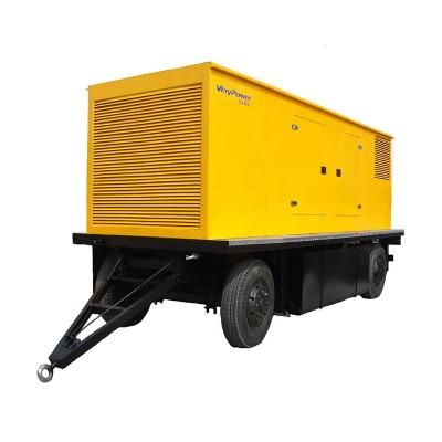 China portable trailer silent diesel generator silent diesel generator set with perkins engine 400kw 40GF for sale