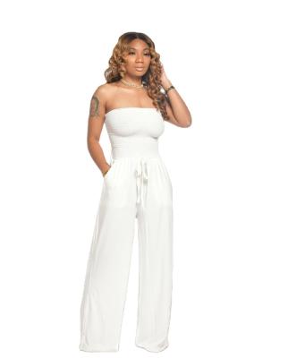 China QUICK DRY Two Piece Wide Leg Pants Set Women Clothing Overalls for sale