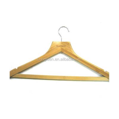 China Unique Logo Multifunctional Luxury Custom Heavy Duty Suit Coat Clothes Non-slip Wooden Hangers for sale