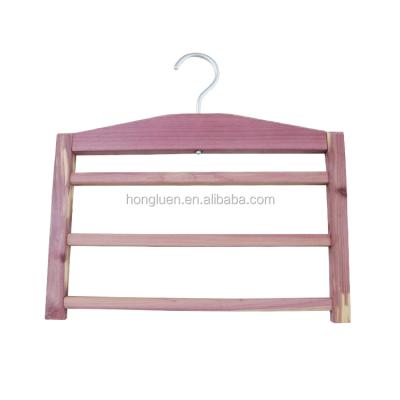 China Rose Gold Luxury Non Slip Multifunctional Wooden Pants Hanger Rack Wholesaleor Store Hotel for sale