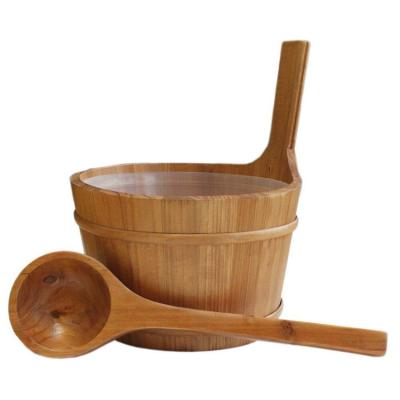 China China Hot Selling High Quality Sauna Room Wooden Sauna Bucket Set for sale