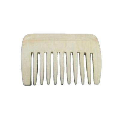 China Salon Barber Shop Home Factory Wholesale Customized Mini Wooden Natrual Hair Comb Without Handle for sale