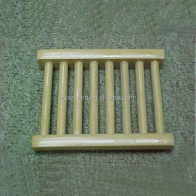 China Wholesale Natural Bamboo Wooden Tray Holder Handcraft Soap Dish Durable Bathroom for sale