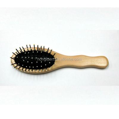 China Nondisposable Professional Natural Wood Bristle Boar Hair Scalp Paddle Scalp Paddle Brush Anti-static Comb Brush for sale