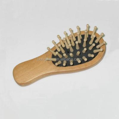 China Nondisposable Custom Design Personalized Wooden Boar Bristle Hair Brush Massage Comb Beech Paddle Hair Beard Brush for sale