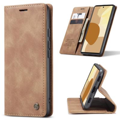 China Lujo Retro Shockproof For Google Pixel 6 Flip Cards Leather Phone Case With Magnetic Card Holder For Google Pixel 6 Pro Wallet Case for sale