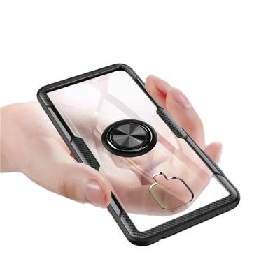 China Magnetic Anti-drop Car Holder Stand Finger Ring Clear PC+ TPU Back Cover For Redmi Note 10/Note 10Pro 360 Degree Shockproof Cover for sale